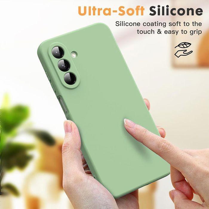 Coque Souple - BOOLING - pour Samsung Galaxy S26 - Silicone Anti-Rayures Antichoc - Vert