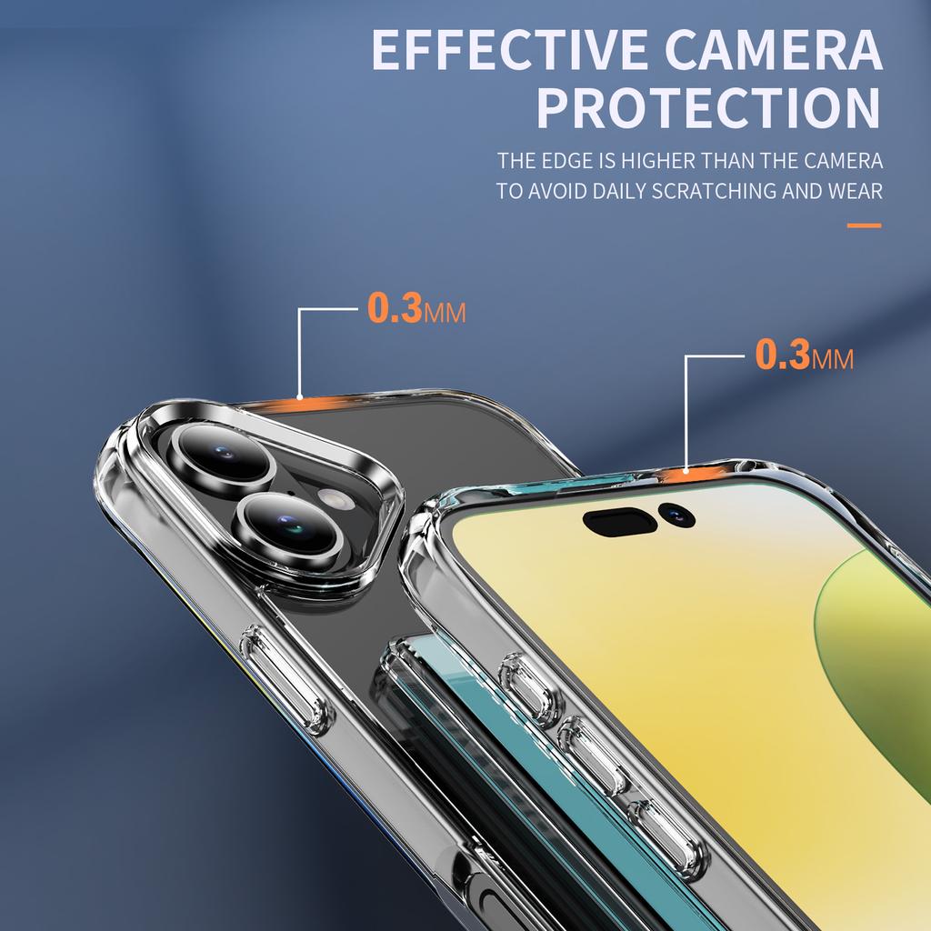 Противоударный чехол для iPhone 16, ТПУ чехол для телефона с держателем для карт