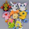 10 см Digimon Adventure Патамон Тэйлмон Гомамон Патамон Пиомон Агумон Тэнтомон Брелок Кукла Плюшевая Подвеска Подарок