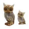 Brown Owl Figurine,Resin Statue Creative Collection,Animal Sculpture,Desktop Decoration for Office Table Hotel Bedroom