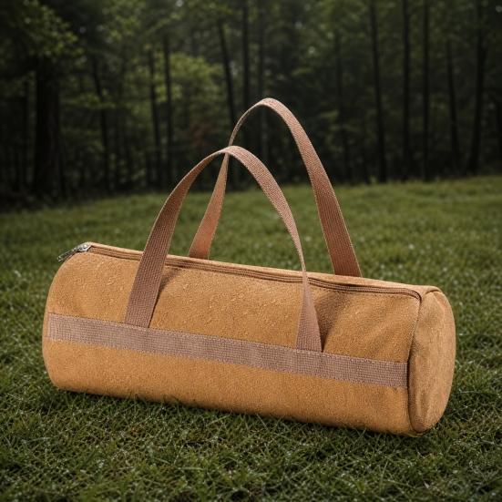 Outdoor Camping Tools Bag with Handle, Tent Stake Peg Rope Storage Pouch, Waterproof Canvas Hiking Gear Organizer Tote with Zipper