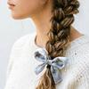 Girl Hairpin Pearlescent Luster Bowknot Decor Non-Slip Design Bangs Side Half-Tied Hair Clip Hair Accessories