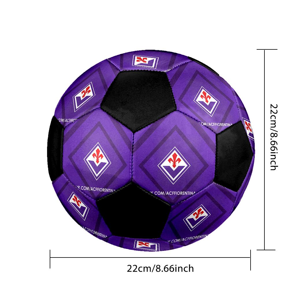 РАЗМЕР 5 Футбольный мяч ACF Fiorentina Цветной Для всех возрастов Машинная строчка ПВХ Готов к соревнованиям Прочный Высокий отскок