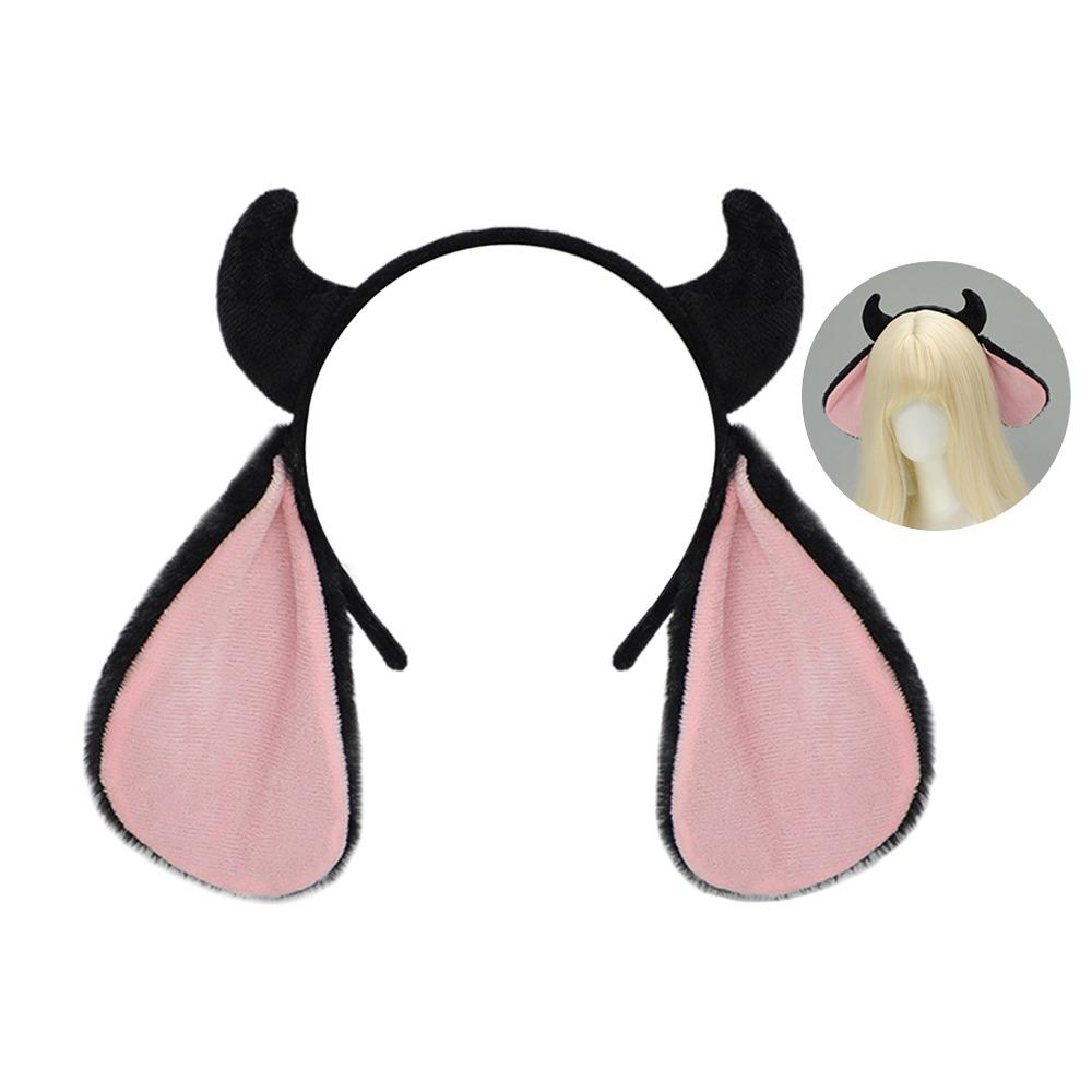 Fluffy Goat Horn Animal Ear Headbands Cute Girls Hairband Kawaii Lamb Headband Party Decorations