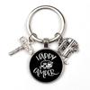 New Cute Camper Wagon Keychain I Love Camping Keychain Trailer Signpost Keychain Vacation Travel Memorial Gift