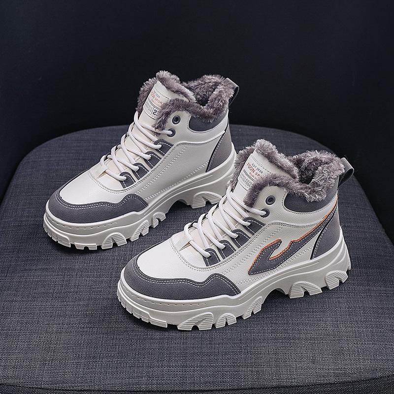 Женская обувь Зимняя обувь Plus Velvet Warm Shoes Спортивная обувь с высоким берцем на платформе Обувь для отдыха на открытом воздухе Обувь для бега Дорожная обувь
