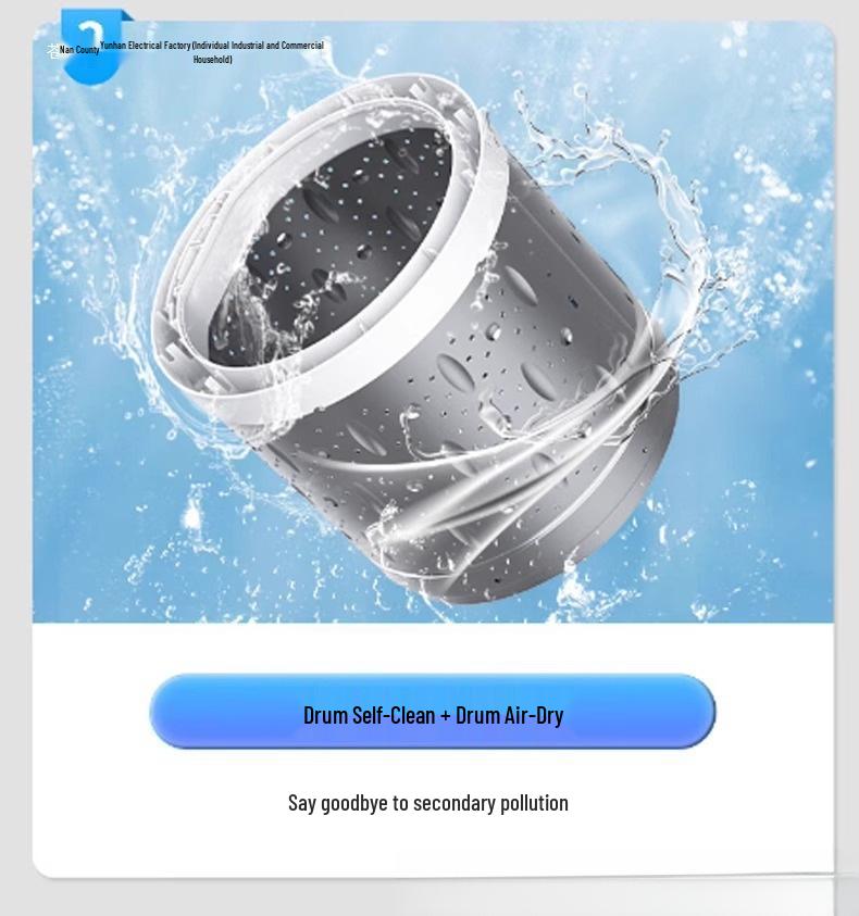 20 Полностью автоматическая стиральная машина, вместимость 12/15 кг, идеально подходит для больших домов, общежитий и съемного жилья, с функцией стирки и сушки.