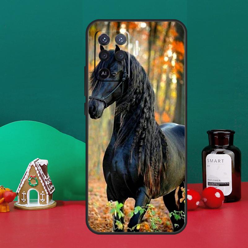 Чехол с изображением лошади для OPPO A79 A74 A94 A58 A78 A98 A5 A9 A53 A52 A72 A15 A17 A77 A16 A76 A96 A57S A54S