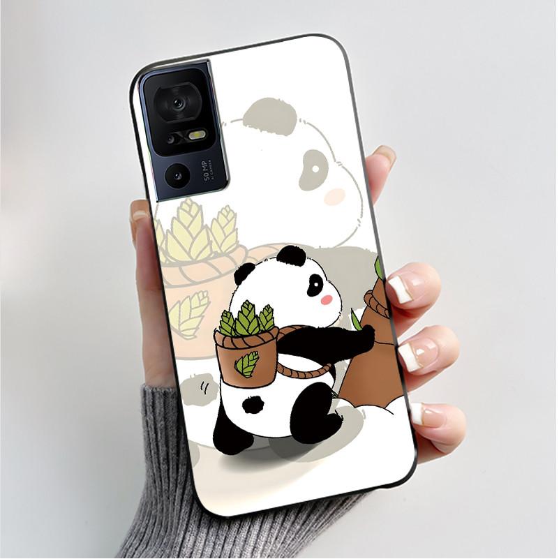 Phone Cover For TCL 40 SE 40 XL 40T Case Silicone Luxury Butterfly Flowers Black Bumper Soft TPU Coque for TCL 40SE 40XL Funda