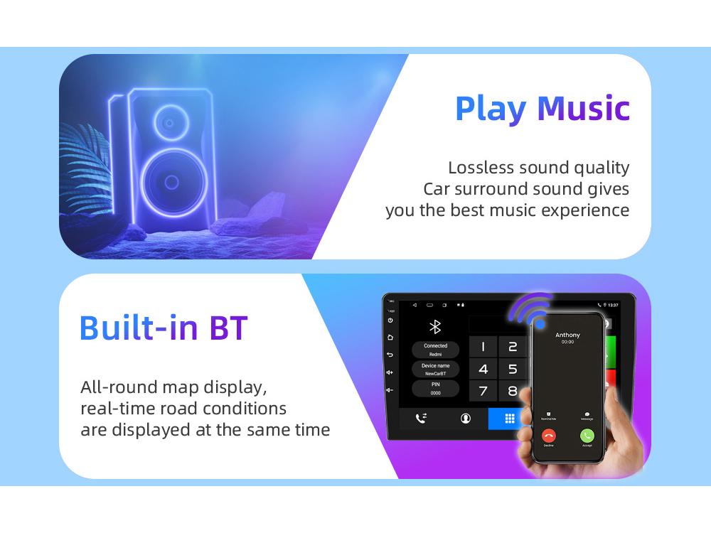 Dodge Ram 2013-2018 Android Navigation Screen with Bluetooth & GPS
