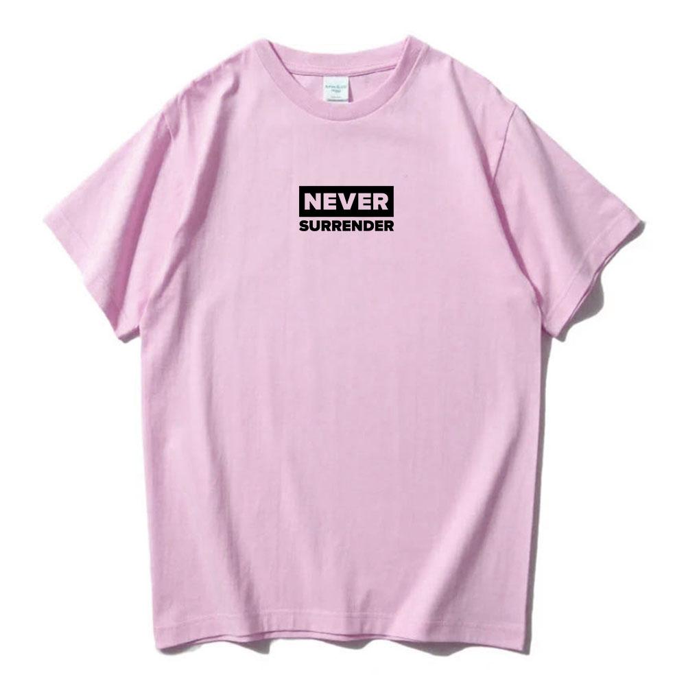 Футболка Never Surrender Чарли Кирк Футболка Свобода Хлопок Круглый вырез Короткий рукав Мужские футболки Повседневная Свободная Модная Мужская/Женская Футболка