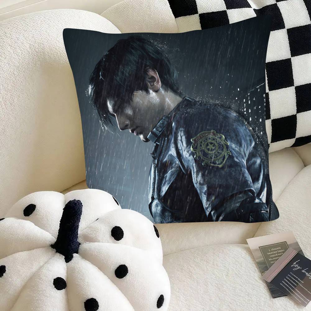 Кейс для подушки Leon Kennedy R-Resident E-Evil Модный квадратный чехол для подушки Спальня Диван Комната Ins Декор Отдых