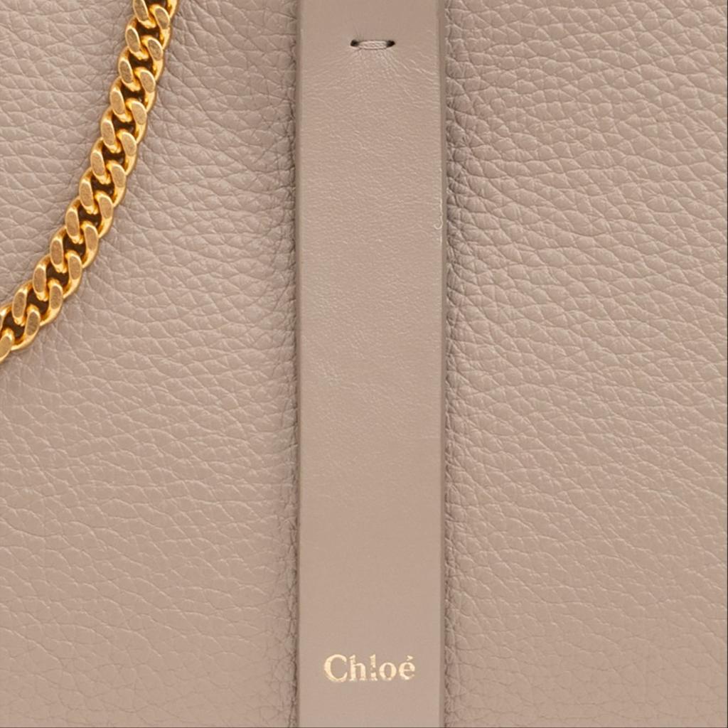 Chloe Marcie Zipper Closure Pebbled Calfskin Shoulder Bag Women shoulder bag Beige CHC23-WP849L52-23W