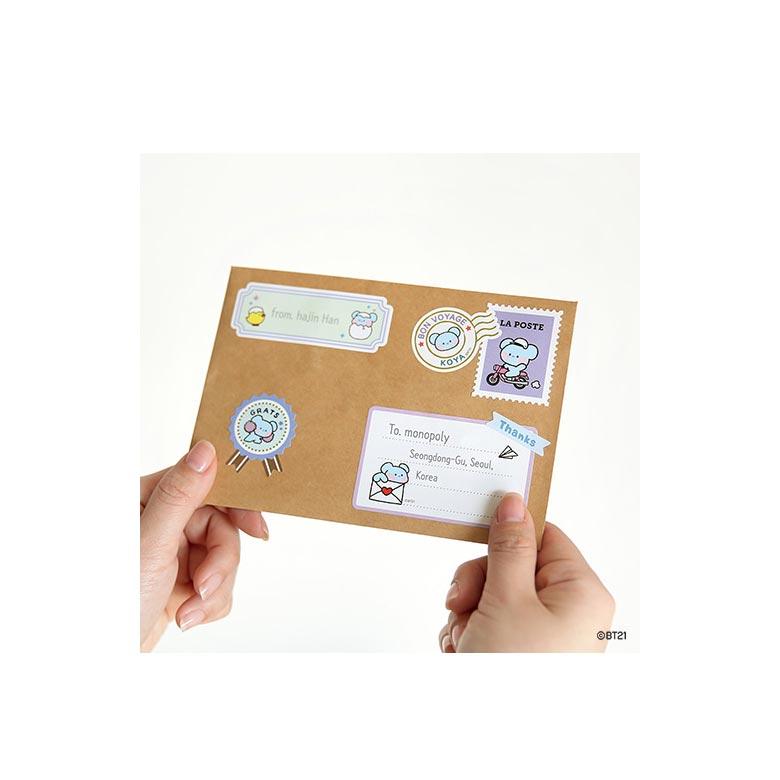BT21 Съемная подарочная наклейка Minini, 3 шт.