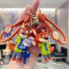 Crazy Zootopia Keychain Cartoon Doll Schoolbag Pendant Car Key Chain Pendant Small Gift