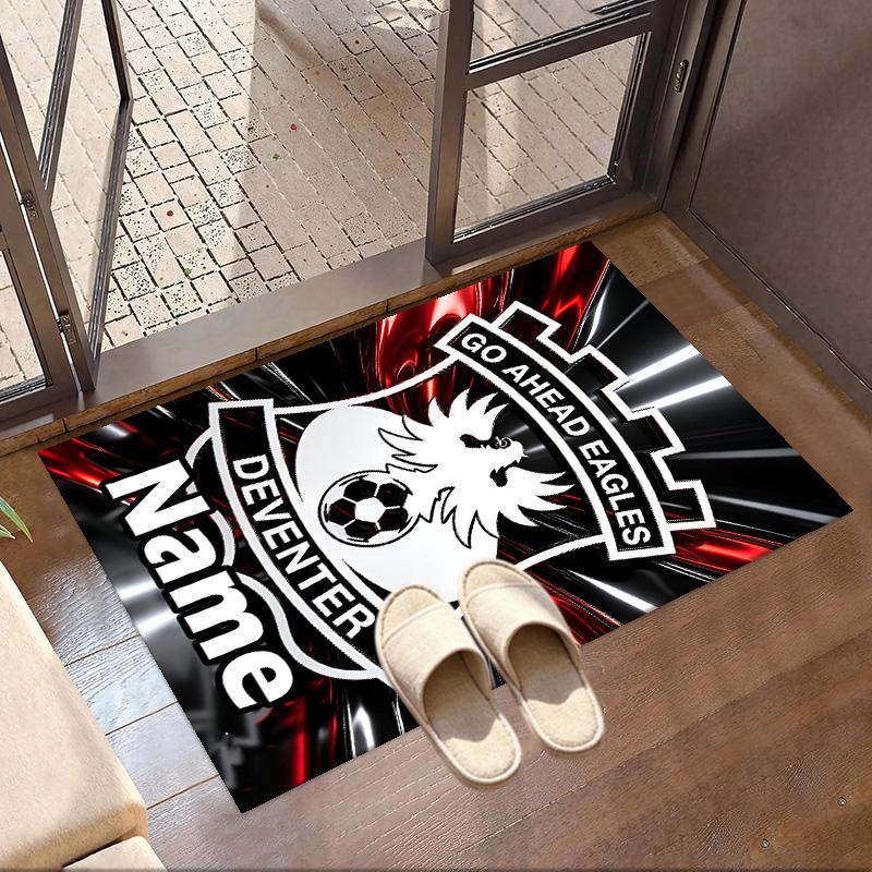Custom Name Personalized Go Ahead Eagles Print Carpet, Versatile Home Decor Rug, for Playroom, Apartment, Balcony, Entryway, Hallway Gift