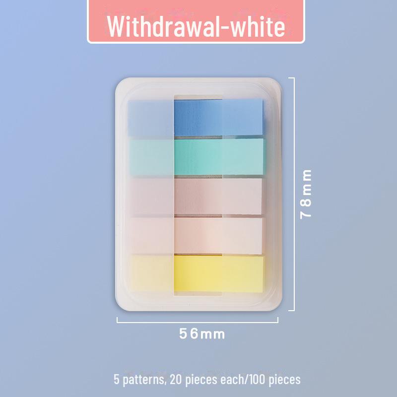 Красочные флуоресцентные стикеры из ПЭТ-материала - Индекс закладок для студентов и офисов