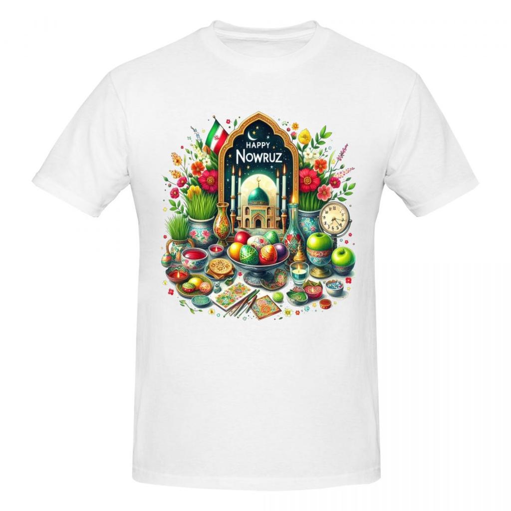 Unisex Happy Nowruz Funny T Shirt Streetwear Cotton Unisex Clothing