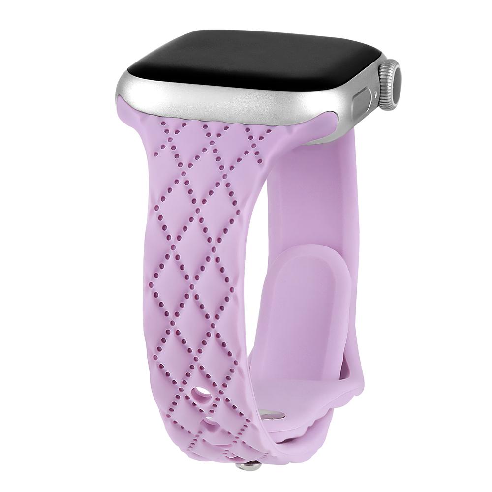 Тонкий силиконовый ремешок с гравировкой для Apple watch band 40мм 41мм 45мм 44мм 38мм 49мм браслет iwatch Series 9 8 7 6 5 4 3 SE Ultra 2