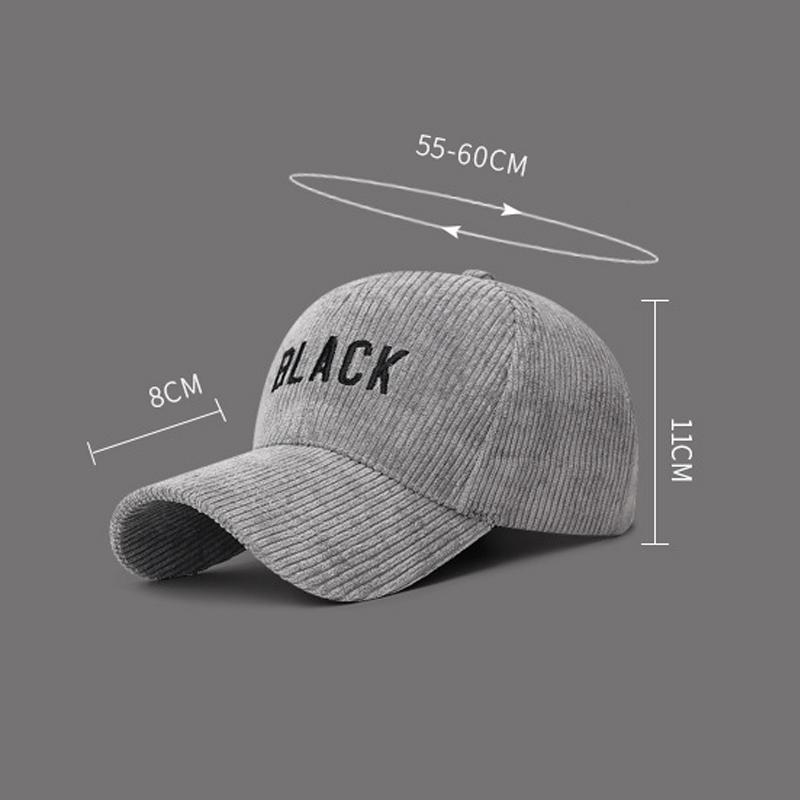 Осенне-зимняя полосатая вельветовая кепка для мужчин и женщин с вышивкой букв, бейсболка