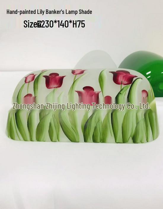 Ретро настольная лампа для банка с абажуром из выдувного стекла нефритового, белого, оранжевого и черного цветов