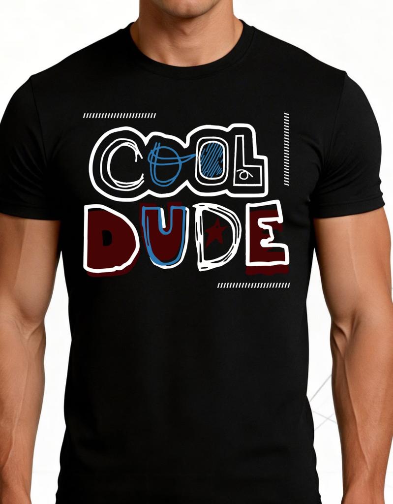 Unisexs Tshirt Breathable Soft Cool Dude Pattern Print Design Retro Funny Graphic Casual Short Sleeve Summer Top Gift For Him