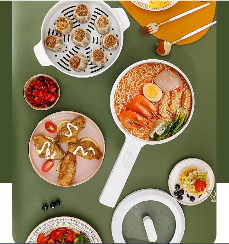 Бытовая интеллектуальная маломощная электрическая плита, рисоварка для студенческого общежития, суп-лапша с пароваркой, керамическая кастрюля, 2 л