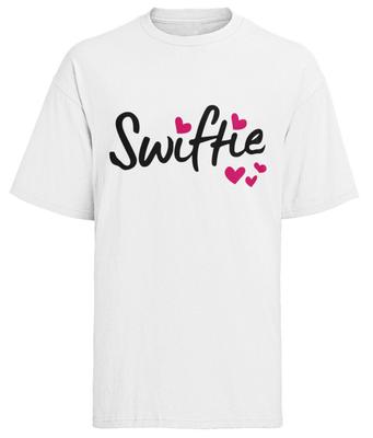 Органический хлопок Женская футболка Оверсайз Swiftie для фанатов Музыка Поп Концерт