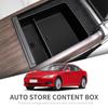 Для Tesla Model S Центральная консоль Подлокотник Ящик для хранения Автомобильный центральный лоток Органайзер Аксессуары Tidying Черный