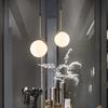 Modern LED Glass Ball Pendant Light Lamps Black Silve Brass Nordic Home Decor Dining Room LED Bulb Golden Pendant Lamp