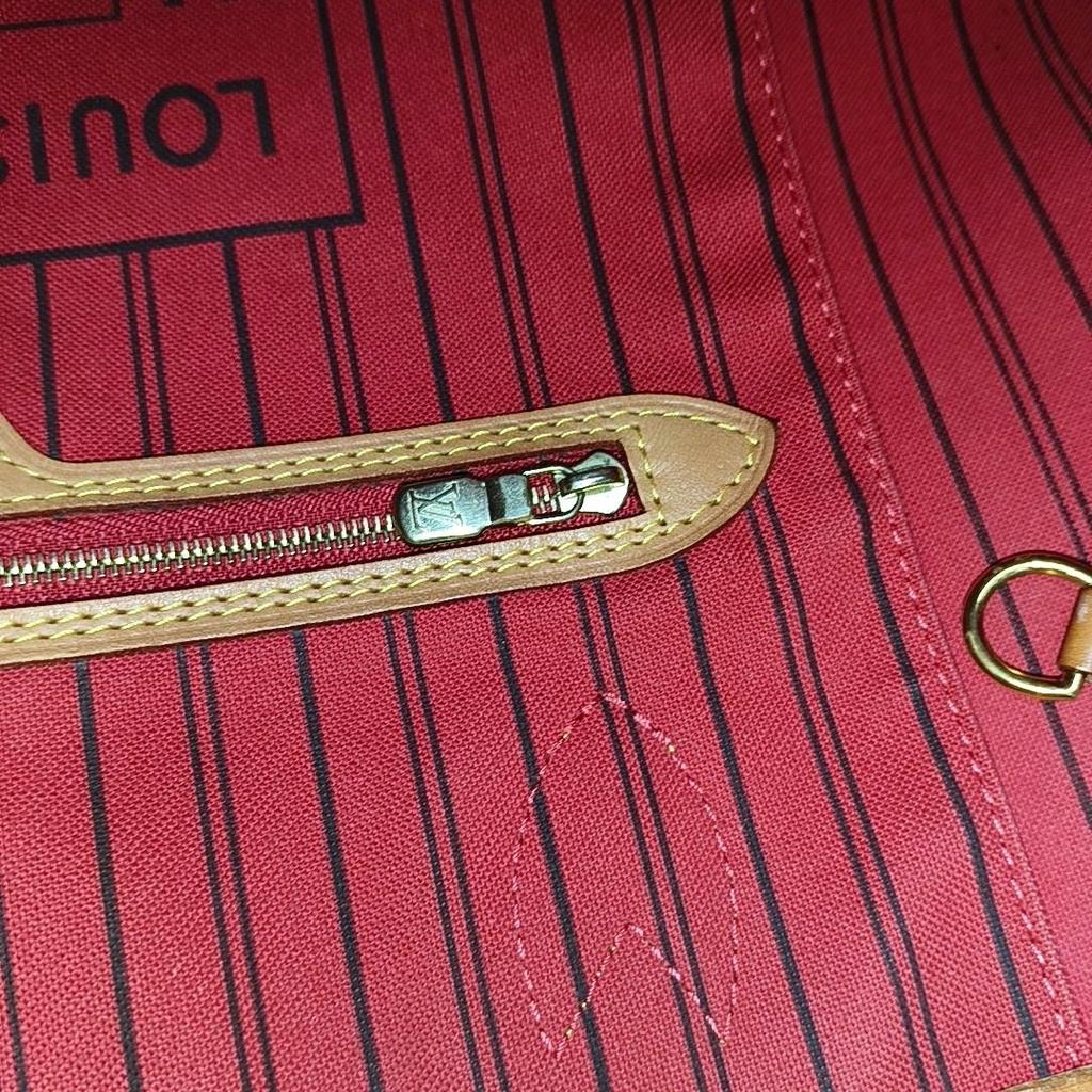 [Б/У] Сумка-тоут Neverfull Mm Monogram из канвы с покрытием и кожаной отделкой - Удовлетворительное состояние #1J2U9N6