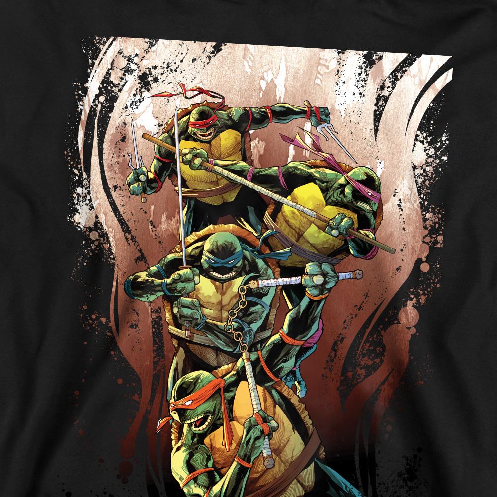 Teenage Mutant Ninja Turtles Унисекс Свитшот для взрослых Земляные Воины Радуги