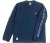 Футболка HWYC Brushed с длинным рукавом и принтом Navy x CH01-2305 (S, N105 Саксофон)