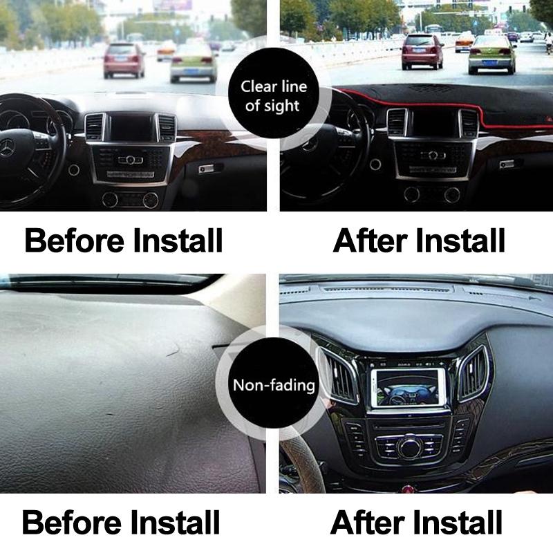 Auto Dash Mat Dashboard Pad Carpet Anti-UV Anti-slip Anti-Sun Car Dashboard Cover For Hyundai Tucson 3rd 2016 2017 2018