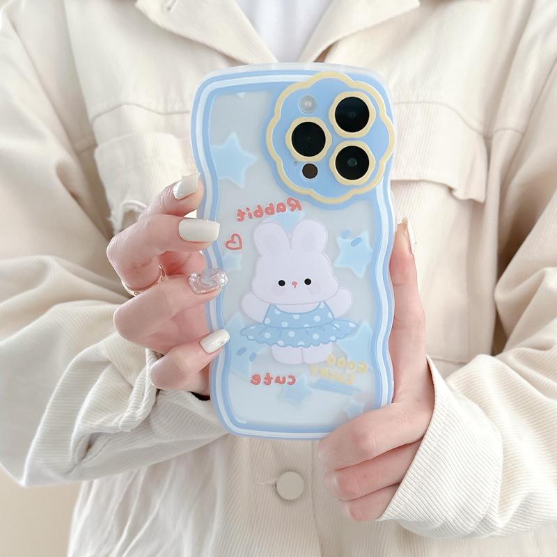 Чехол Zhitai для iPhone 11 Pro Max, 12, 13 Pro, 14 - Мультяшный цветочный дизайн