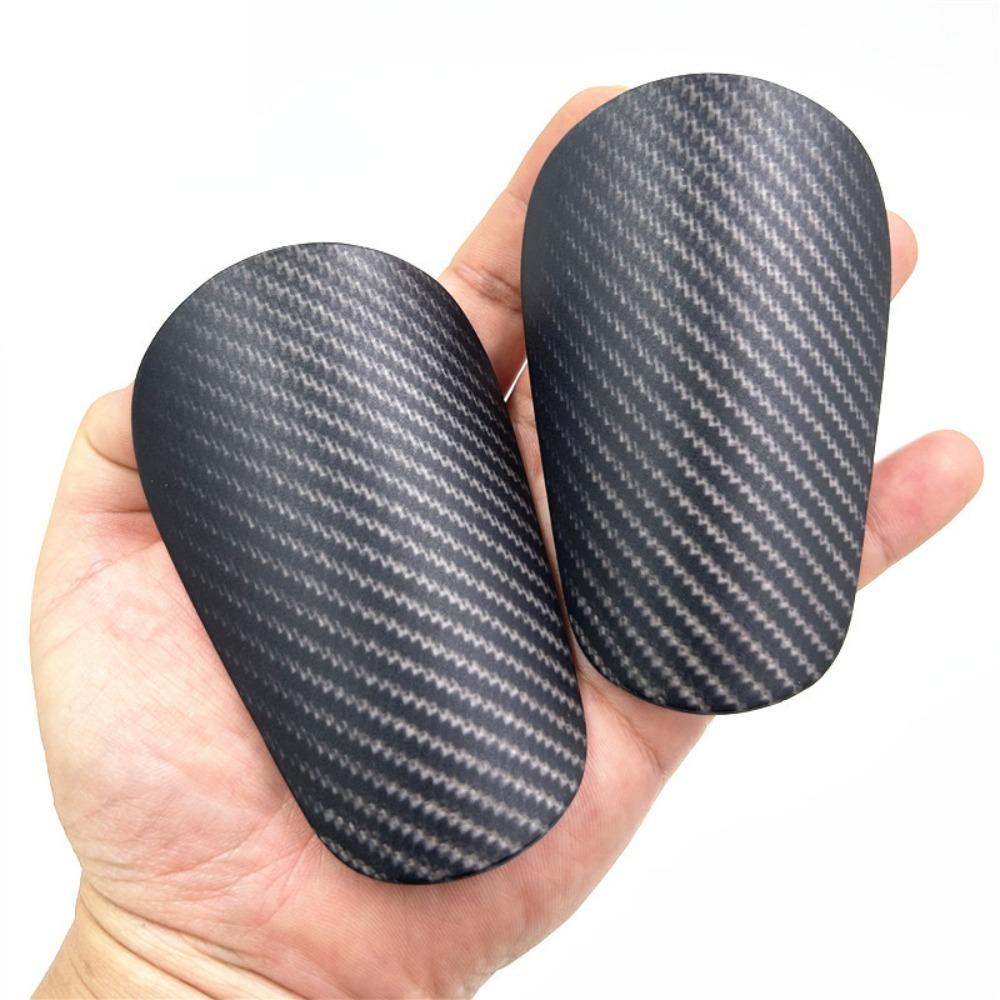 Small Size Shin Guards Imitation Carbon Fiber Knee Pads Fashion Protective Soccer Pads
