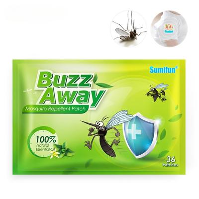 36 наклеек/пакет, летние мультяшные пластыри без марли с растительным маслом и репеллентом от комаров