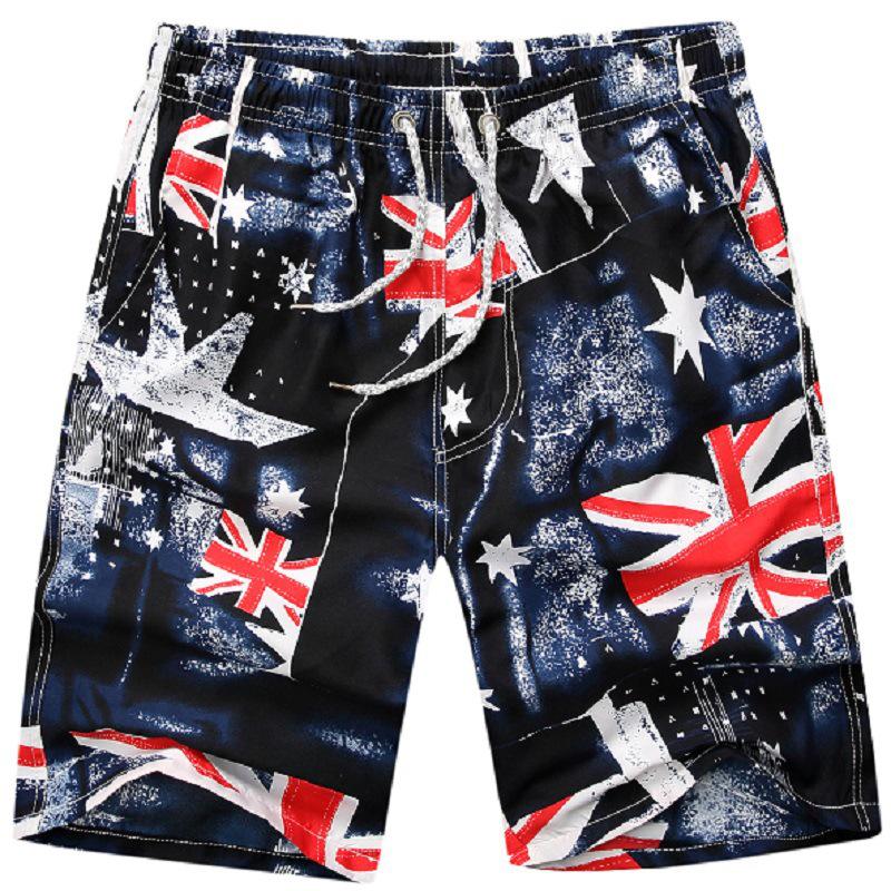 Men's Quick-Dry Beach Shorts: Summer Seaside Swim & Sports, Loose Five-Point Pants for Couples