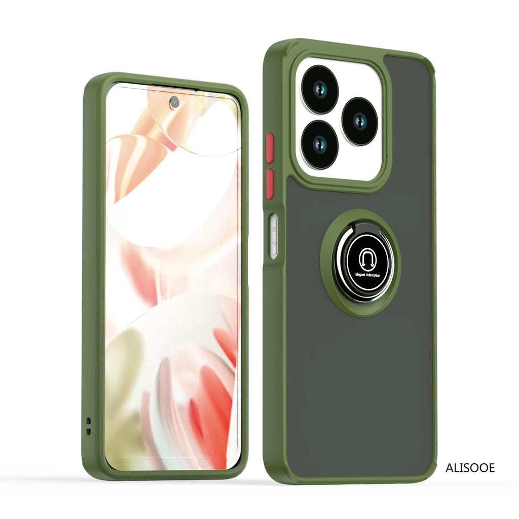 Ударопрочный Бронированный Чехол Funda для ZTE Blade V60 Умный Чехол Полупрозрачный Матовый Кольцо-Держатель Чехол для Телефона для ZTE Blade V60 Чехол