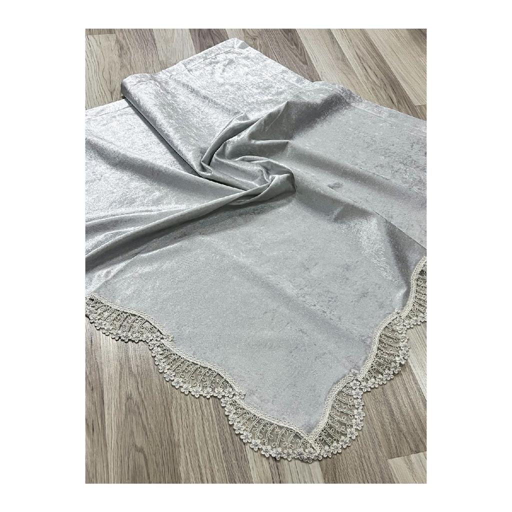 6 Piece Velvet French Laced Dowry Box Boxed Prayer Rug Set Bride Groom Set