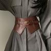 Wide Cummerbunds PU Leather Waistband Strap Fashion Waist Cover  For Skirts Dress Top Sweater Coat
