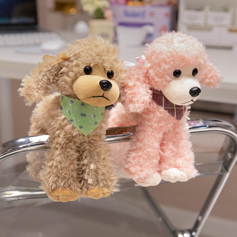 Искусственный плюшевый пудель игрушка милый шарф кукла собака подарок на свадьбу кукла собака подарок на день рождения для мужчин и женщин