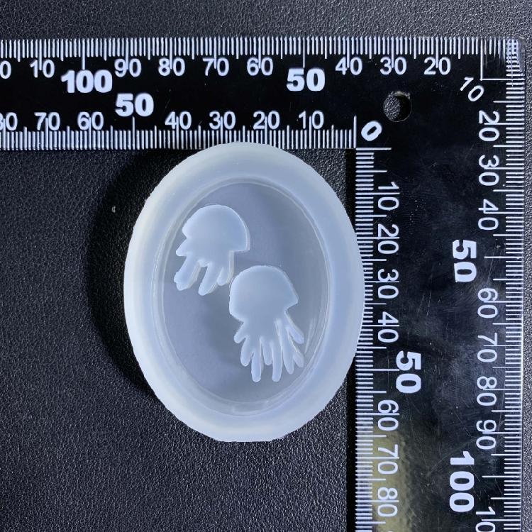 Мини-формы для шейкера из смолы в виде медузы, подвеска ручной работы, силиконовые формы для украшения, зыбучий песок, форма для брелка, легко моется