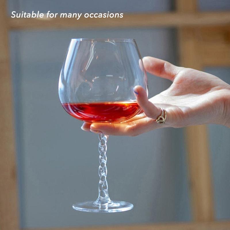 Бокал Twist Cup Stem, ультратонкий, бокал для красного вина, дегустационный, ручной работы, хрустальный бокал для вина без свинца, уникальный подарок на свадьбу