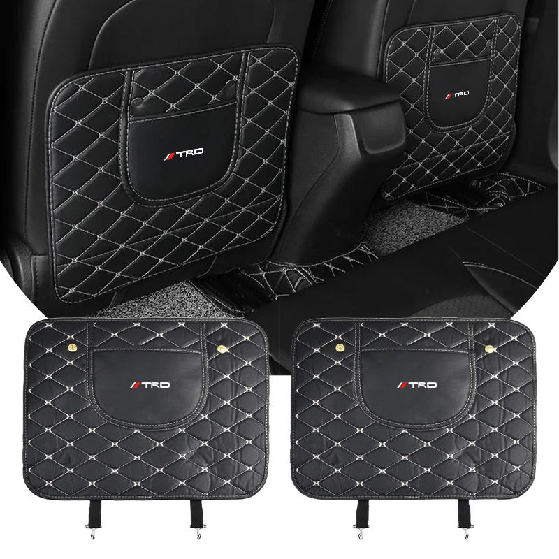 Car Seat Back Storage Protective Pad Prevent Kick Mat for Toyota Trd GR Land Cruiser Camry Highlander Corolla Yaris Chr Auris RAV4