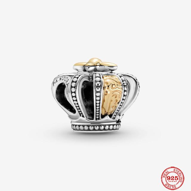 S925 серебряные тонкие бусины подходят для модного оригинального браслета, ожерелье, кулон для женщин, висячие блестящие подвески для мамы, ювелирные изделия