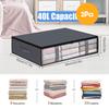 Under Bed Storage Containers Closet Organizers and Storage Bins Foldable Underbed Storage Bags for Blanket Comforter Linen Sheet