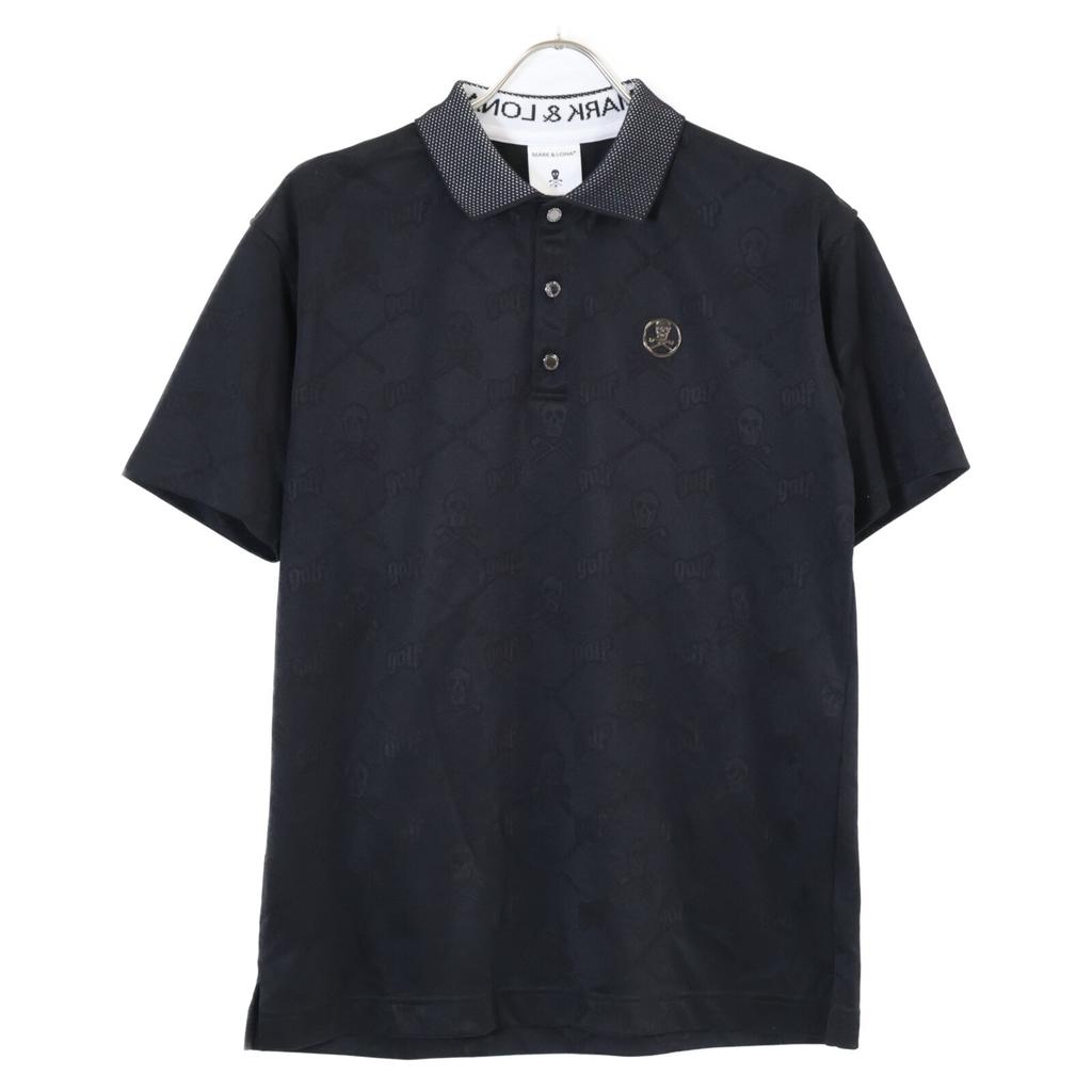 MARK&LONA MLM-2A-AP01 Ruler JQ Jersey Polo Skull Print Short Sleeve Polo Shirt/ Tops 46 blackUsed