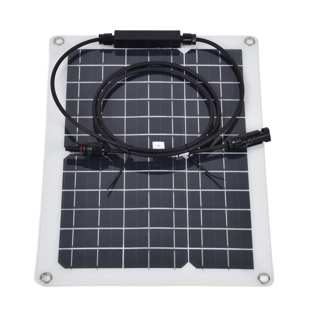 2Pcs 15W Solar Panel Monocrystalline Silicon Solar Panel Photovoltaic Module 50A Controller for Car