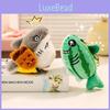 Funny Shark Plush Keychain Pp Cotton Stuffed Animal Bag Decor Gift Kids Teens